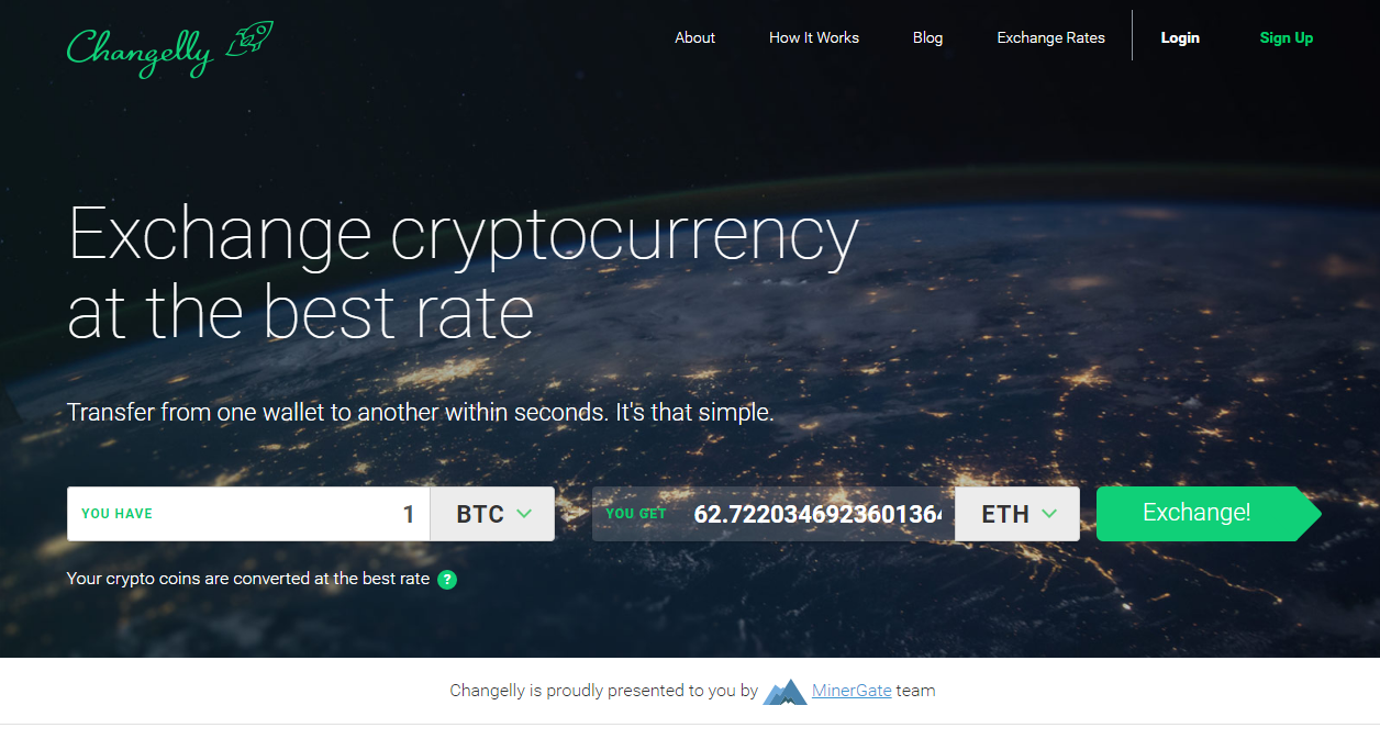 Changelly best cryptocurrency exchange