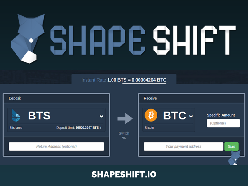 cryptocurrency shapeshift